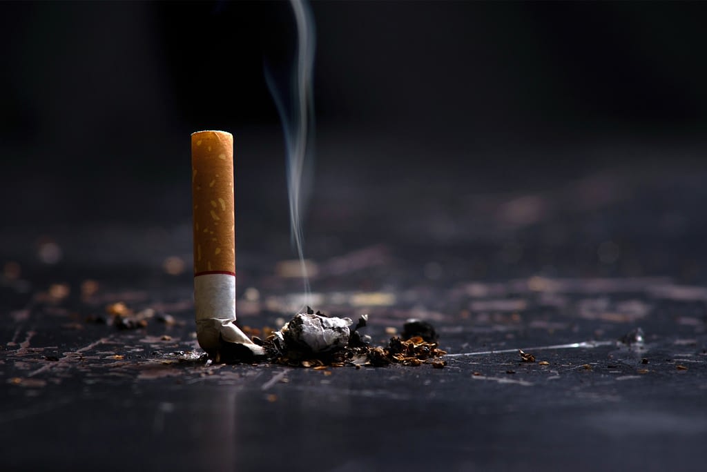 A cigarette bud